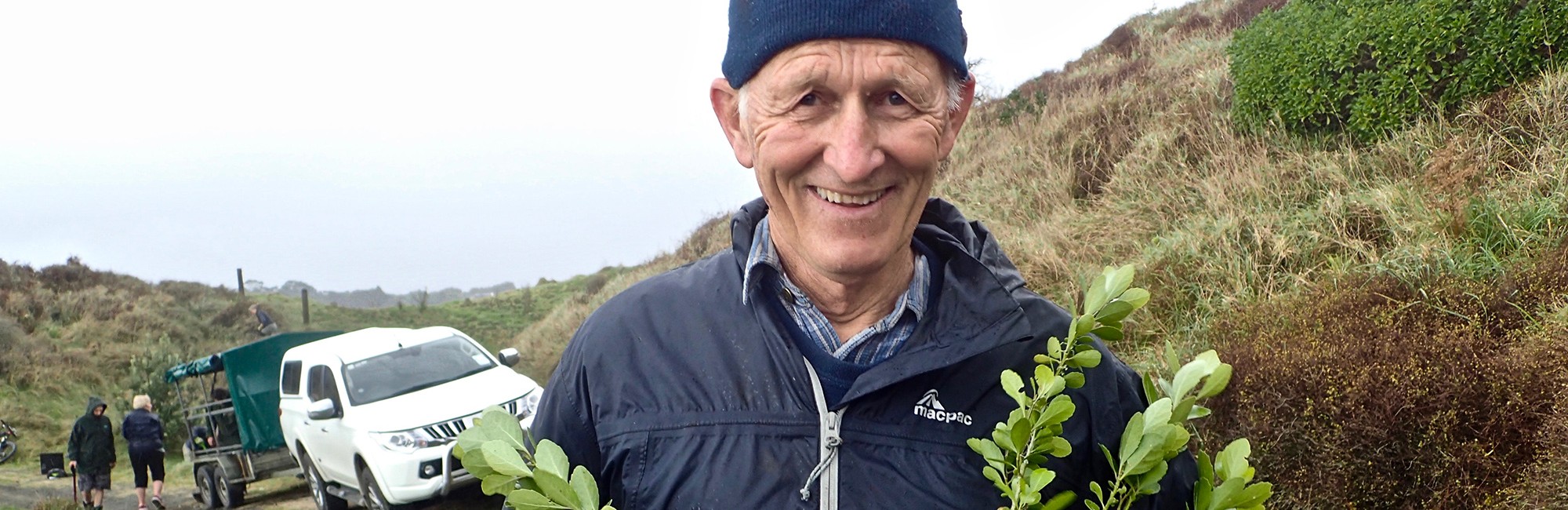 Kieran Hickey planting volunteer